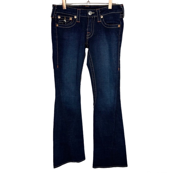 True Religion Joey Big T Stitch Flare Jean Size 27 - Picture 5 of 15